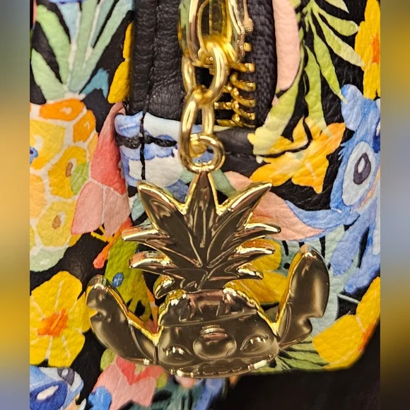 Loungefly 🎉HOST PICK🎉  Disney Stitch & Scrump Floral Watercolor Mini Backpack - Picture 4 of 9
